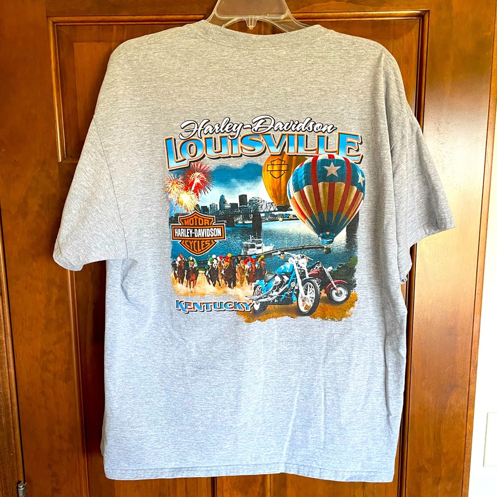 Mens Harley Davidson Shirt Louisville Kentucky